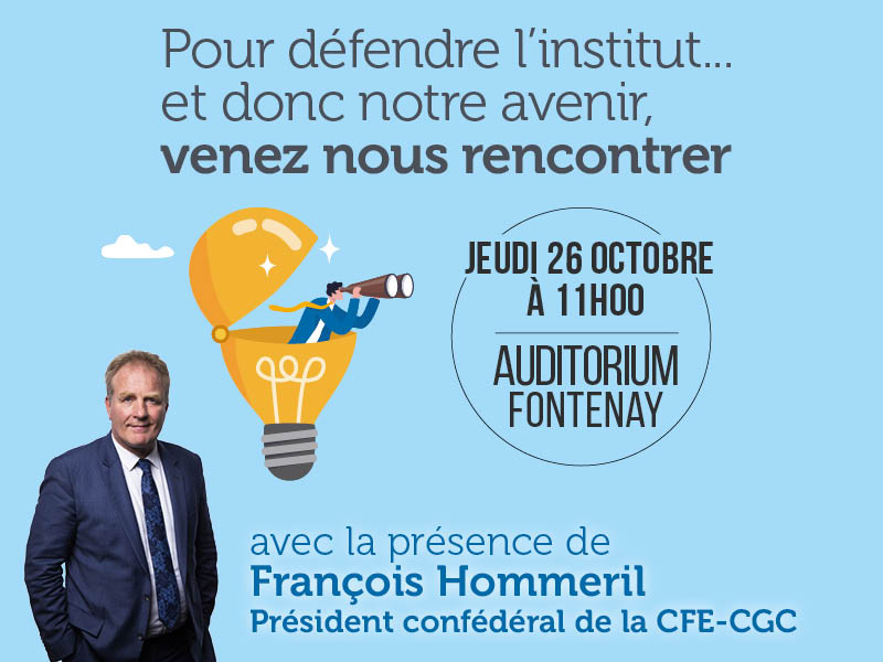 You are currently viewing La CFE-CGC et son président confédéral François Hommeril à votre rencontre jeudi 26 octobre